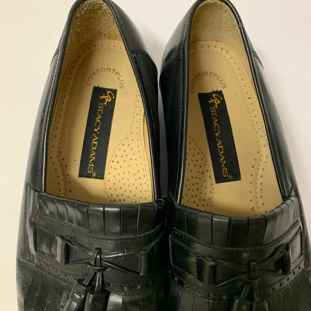 Stacy Adams Leather Kiltie Tassel‎ Loafers Men's Size 10M